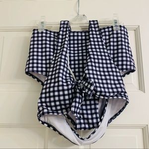 ⭐️FINAL SALE⭐️High-Waisted Gingham Bikini